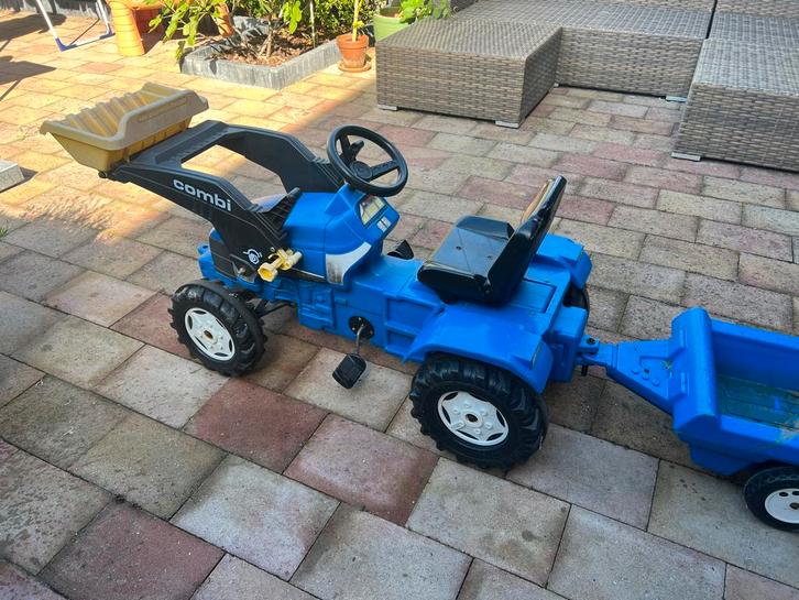 Speelgoed Tractor met Aanhanger - Combi, Kinderen en Baby's, Speelgoed | Buiten | Voertuigen en Loopfietsen, Gebruikt, Trapvoertuig