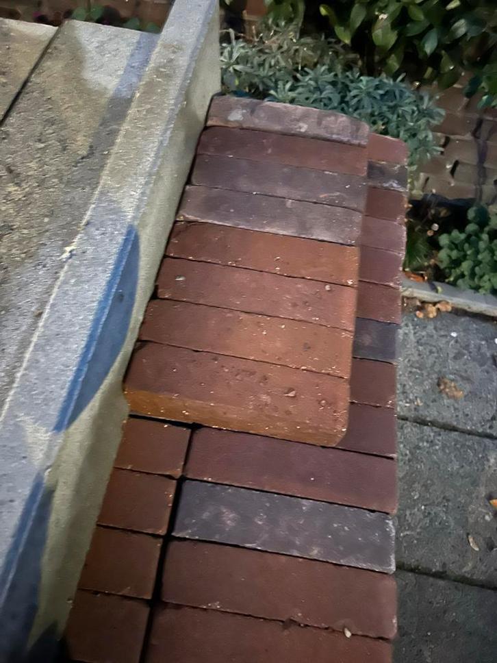 6 m2 Getr stenen type Bergamo kleur 5002 -Vandersanden, Doe-het-zelf en Verbouw, Metselstenen, Nieuw, Bakstenen, Ophalen of Verzenden