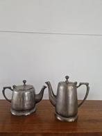 Art nouveau koffie en theepot, Antiek en Kunst, Antiek | Tin, Ophalen of Verzenden