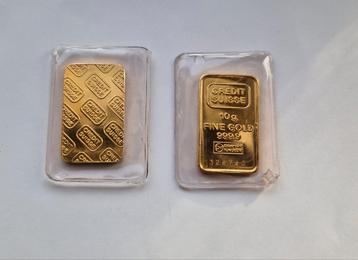 Gouden credit Suisse  10 gram baar  beschikbaar voor biedingen