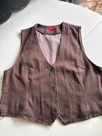 Zilch Gilet maat 46 bruin denim, Ophalen of Verzenden, Zo goed als nieuw, Maat 46/48 (XL) of groter, Bruin
