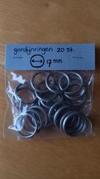 👑 Gordijnringen, metalen ringetjes 17mm, Huis en Inrichting, Stoffering | Gordijnen en Lamellen, Ophalen, Minder dan 50 cm, Gebruikt