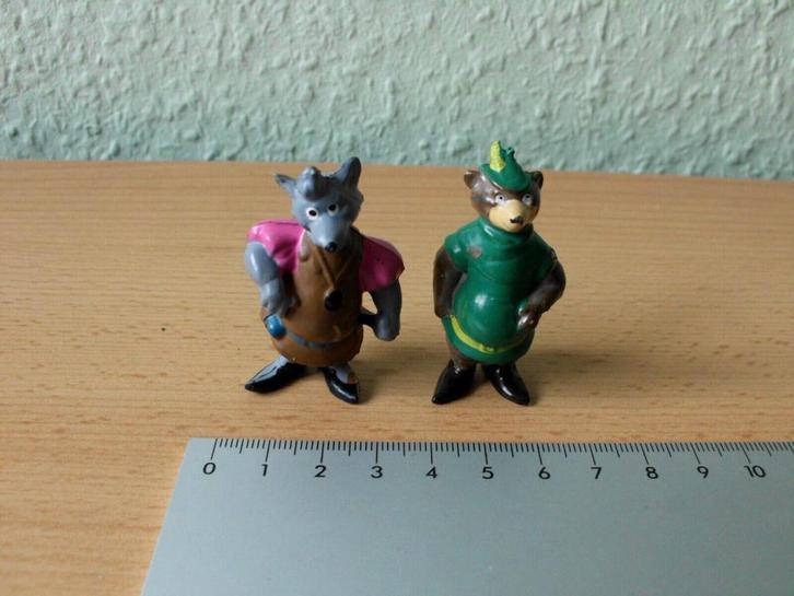 Robin Hood 2 figuren Disney, Verzamelen, Disney, Gebruikt, Beeldje of Figuurtje, Overige figuren, Ophalen of Verzenden