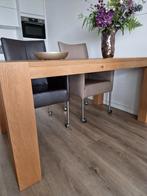 Massief eiken eettafel, Huis en Inrichting, Tafels | Eettafels, Ophalen, 50 tot 100 cm, Zo goed als nieuw, 150 tot 200 cm