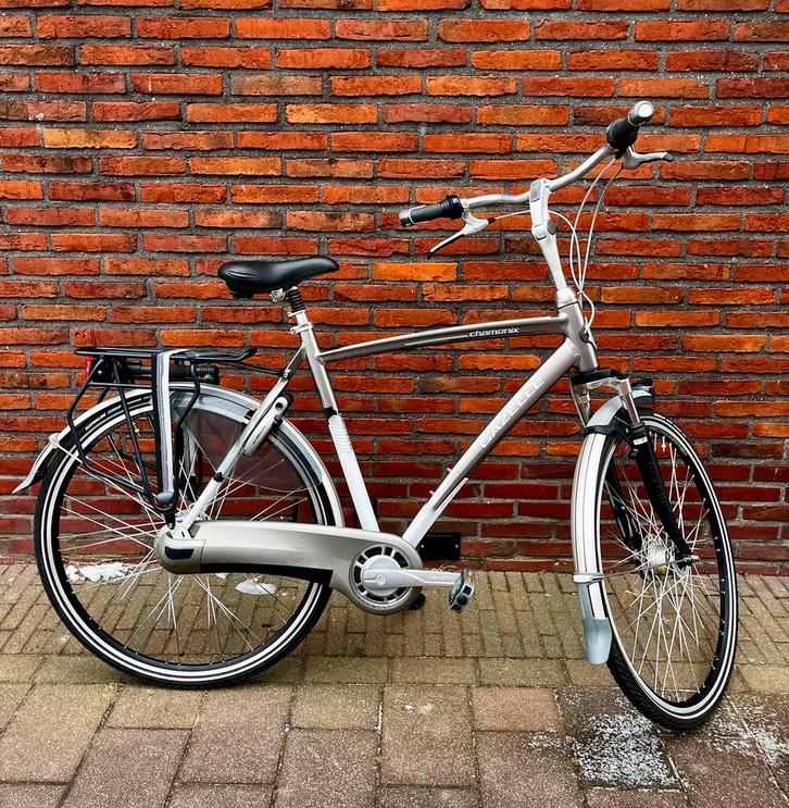 Gazelle Chamonix Plus herenfiets, Fietsen en Brommers, Fietsen | Heren | Herenfietsen, Zo goed als nieuw, Gazelle, 57 tot 61 cm