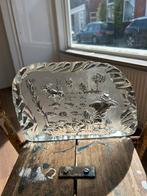 Nybro Zweden Kristal Jachtscène Sculptuur, Ophalen of Verzenden