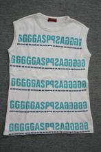 T-shirt, mouwloos. Merk: Gasp. Maat Small., Wit, Gasp, Ophalen of Verzenden, Zo goed als nieuw