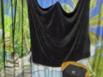 zwart travel fleece ( harige versie )  plaid met inpakkussen, Huis en Inrichting, Woonaccessoires | Plaids en Woondekens, Gebruikt