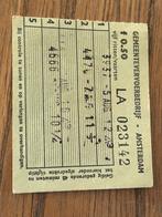 zeer oud vervoers kaartje, Tickets en Kaartjes, Trein, Bus en Vliegtuig, Eén persoon, Bus, Metro of Tram, Algemeen kaartje