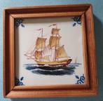 Drie Aardewerk Tegels met Scheepsmotief, Antiek en Kunst, Antiek | Wandborden en Tegels, Ophalen of Verzenden