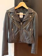 Coosecraft bikerjack met goudenstuds, Goosecraft, Verzenden, Zwart, Zo goed als nieuw