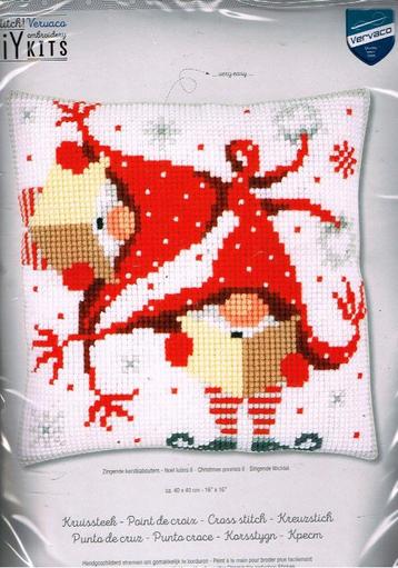 Cado vervaco borudurpakket kussen, zingende kerstkabouters beschikbaar voor biedingen