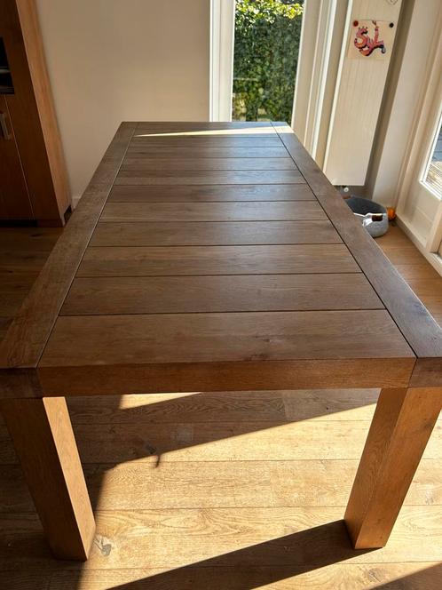 Vandijk eettafel, Huis en Inrichting, Tafels | Eettafels, Gebruikt, 50 tot 100 cm, 200 cm of meer, Vijf personen of meer, Rechthoekig