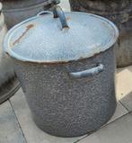 Wasteil emaille vintage Raku rookton (A), Hobby en Vrije tijd, Pottenbakken, Ophalen