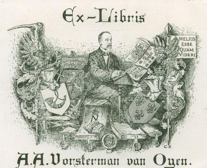 3131 Ex Libris Nederland : Carl Köffler, z.j., Antiek en Kunst, Kunst | Etsen en Gravures, Verzenden