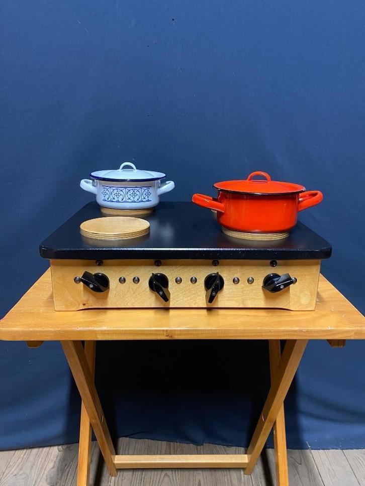 Houten tafel kookstel Kind, Kinderen en Baby's, Speelgoed | Houten speelgoed, Meubelstuk of Keukentje, Ophalen