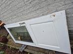 Merbau achterdeur met isolatieglas, Gebruikt, Deurkozijn, 150 tot 225 cm, Hout