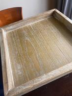 Riverdale white washed dienblad, Ophalen of Verzenden, Zo goed als nieuw, Rond, Hout