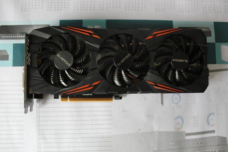 Grafischekaart: Gigabyte GeForce GTX 1070 G1 Gaming rev 1.0, Computers en Software, Videokaarten, Zo goed als nieuw, Nvidia, PCI-Express 3.0
