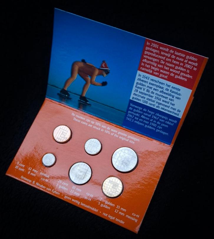 Mini EUROmunten set 2001 Kon. Ned. Munt 6 div. munten PROOF, Postzegels en Munten, Munten | Nederland, Koningin Beatrix, Ophalen of Verzenden