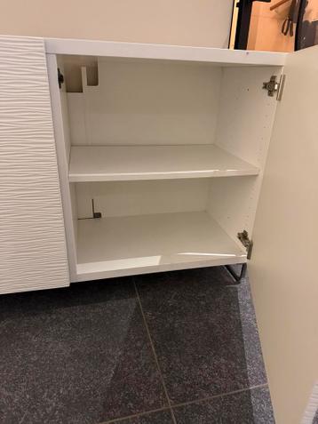 Ikea Besta Tv meubels 2 stuks wit (laxviken) - afbeelding 3