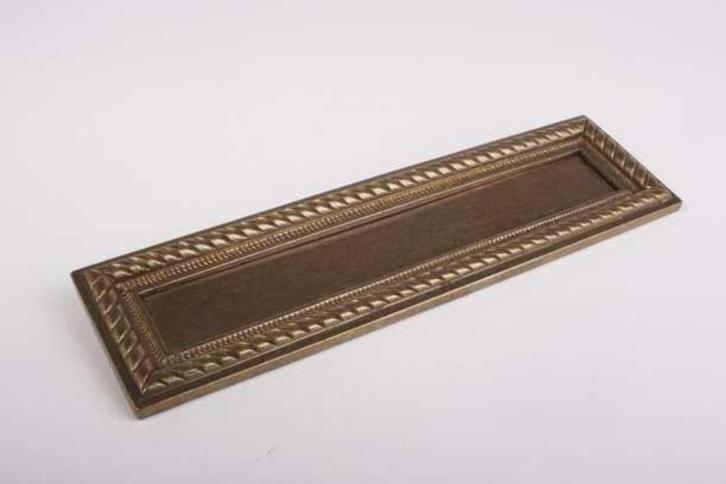 Brievenbus, klassiek, messing, Tuin en Terras, Brievenbussen, Nieuw, Brievenbusklep, IJzer, Ophalen of Verzenden