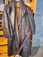 Antieke leren motor jas plus helm met bril, Ophalen, Tweedehands, Heren, Jas | leer