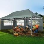 Waterdichte Kwaliteits Pop-Up-Tent. Vouwtent 3x6m. Antraciet, Verzenden, Nieuw, Partytent, Opvouwbaar