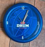 Drum Klok - Plastic - AA Batterij, Ophalen of Verzenden, Gebruikt, Analoog, Wandklok