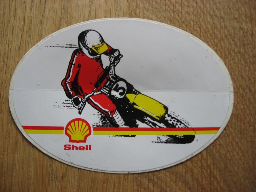 Sticker Shell Nr 5 Motorcross, Ophalen, Nieuw, Auto of Motor