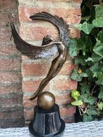 bronzen engel sculptuur gevleugelde Icarus, Antiek en Kunst, Ophalen of Verzenden