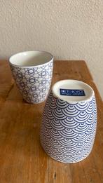 Twee mooie blauw-witte mokken, 150 ml, Huis en Inrichting, Keuken | Servies, Verzenden, Zo goed als nieuw, Overige stijlen, Kop(pen) en/of Schotel(s)