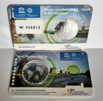 5 Euro coincard 2014 - Het Molen Vijfje in BU beschikbaar voor biedingen