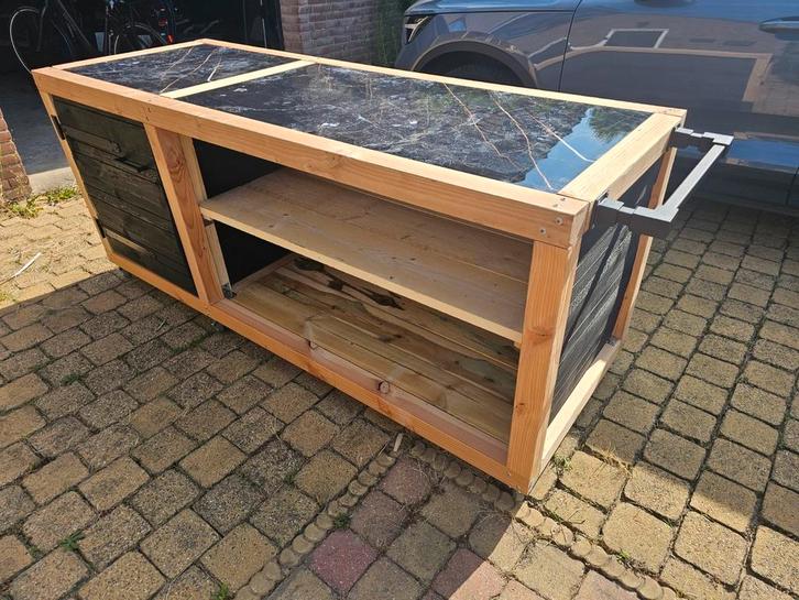 Douglas buitenkeuken op wielen, Tuin en Terras, Buitenkeukens, Zo goed als nieuw, Ophalen of Verzenden