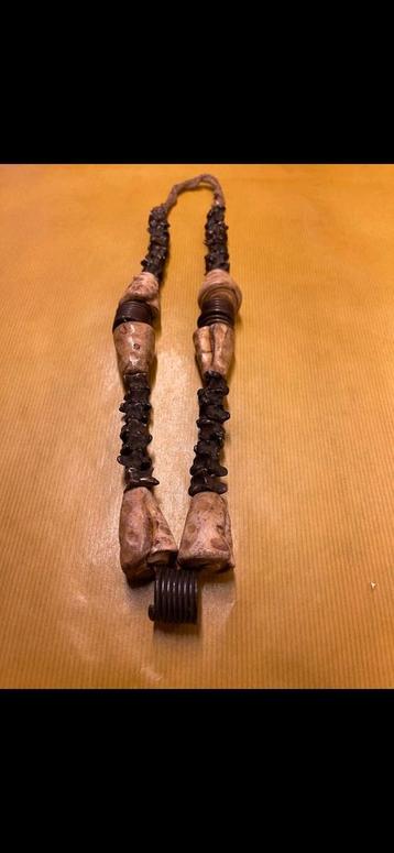 Bijzondere Ketting Slangenwervels & Versteende Schelpen beschikbaar voor biedingen