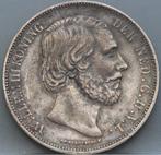 Zilveren rijksdaalder 1872 - 2 1/2 gulden 1872 - Willem 3, Koning Willem III, Verzenden, Zilver, Losse munt