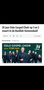 3 kaarten oslo gospel choir 2 maart in Veenendaal, Cd's en Dvd's, Dvd's | Muziek en Concerten, Ophalen