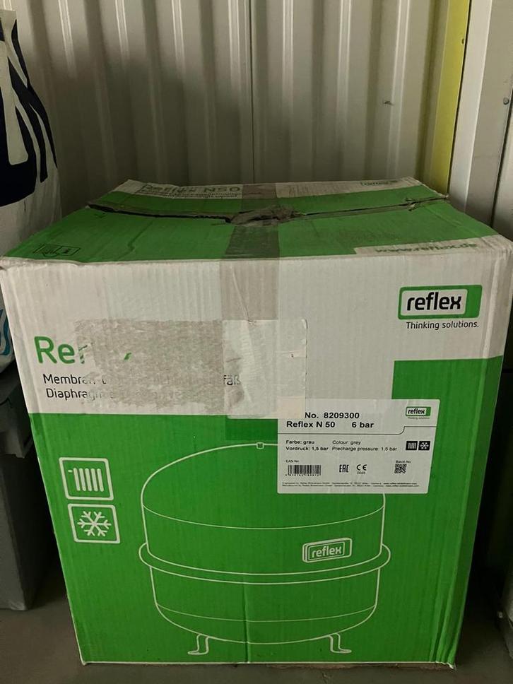 Nieuw Reflex Expansievat N50 6 Bar, Doe-het-zelf en Verbouw, Verwarming en Radiatoren, Nieuw, Cv-ketel of Combi-ketel, Ophalen of Verzenden
