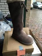 Ugg hoge laars, deels gebreid, maat 39, Kleding | Dames, Schoenen, Hoge laarzen, UGG, Bruin, Verzenden
