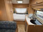 Hobby De luxe Easy 400 SF bj 2003 met voortent en luifel, Overige typen, Hobby, Bedrijf, Treinzit