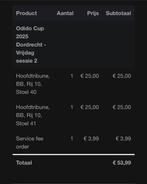 2 x Odido Cup short track 2025 Dordrecht - Vrijdag sessie 2, Tickets en Kaartjes, Twee personen