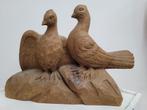 mooie groot hand gemaakte houten beeld van vogels, Antiek en Kunst, Kunst | Beelden en Houtsnijwerken, Ophalen of Verzenden