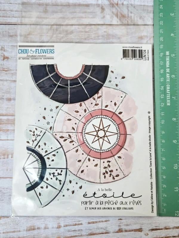 Chou & Flowers  A la belle etolie rubber stamp, Ophalen of Verzenden, Nieuw, EZ-mounted stempel
