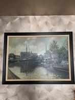 Prachtig schilderij oude haven spakenburg, Ophalen of Verzenden