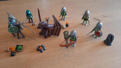 Playmobil 4840 groene drakenridders met katapult, Kinderen en Baby's, Speelgoed | Playmobil, Gebruikt, Los playmobil, Ophalen of Verzenden