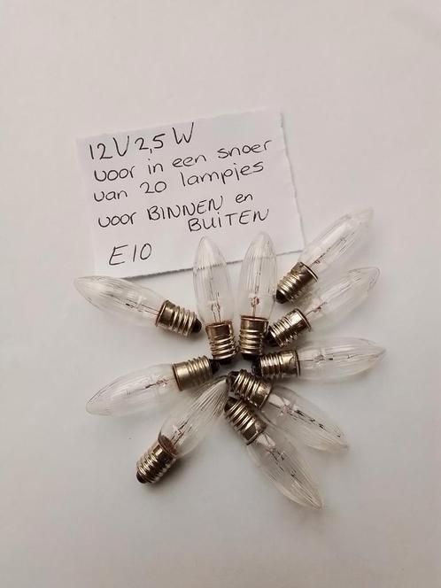 12V2,5W reservelampjes binnen buiten kerstverlichting kerst, Diversen, Kerst, Nieuw, Ophalen of Verzenden