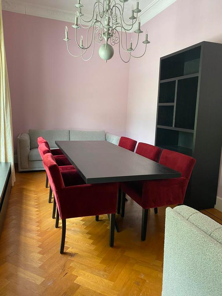 Armstoelen Olav 6 stuks cherise rood velvet Zgan !, Huis en Inrichting, Stoelen, Zo goed als nieuw, Vijf, Zes of meer stoelen