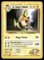 Lt. Surge's Raichu 28/132 - Gym Heroes (NM), Hobby en Vrije tijd, Verzamelkaartspellen | Pokémon, Verzenden, Gebruikt
