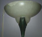 Vintage wandlamp met patrol groen accent, Huis en Inrichting, Lampen | Wandlampen, Ophalen, Gebruikt, Glas, Vintage
