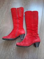 Mooie rode Gabor laarzen, suède, kuithoogte, maat 36 (3,5), Kleding | Dames, Schoenen, Hoge laarzen, Gabor, Ophalen of Verzenden